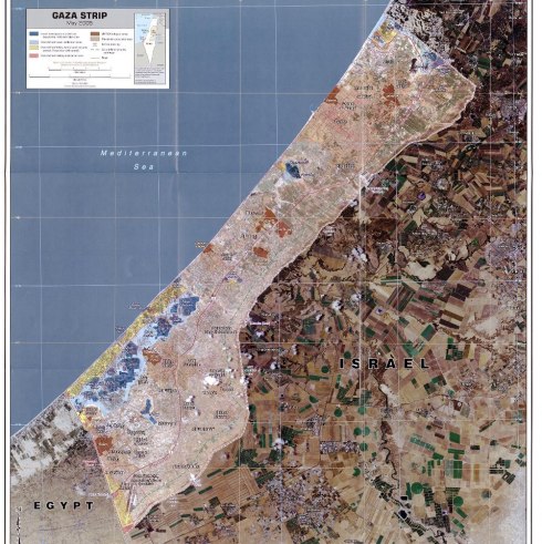 A map of the Gaza Strip