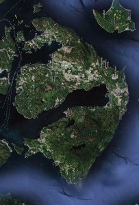 Orcas Island, from the east