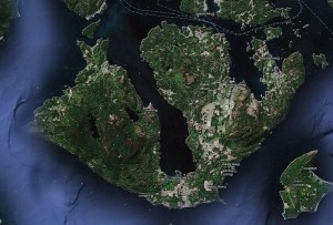 Orcas Island, from the north