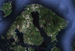 Orcas Island, from the south
